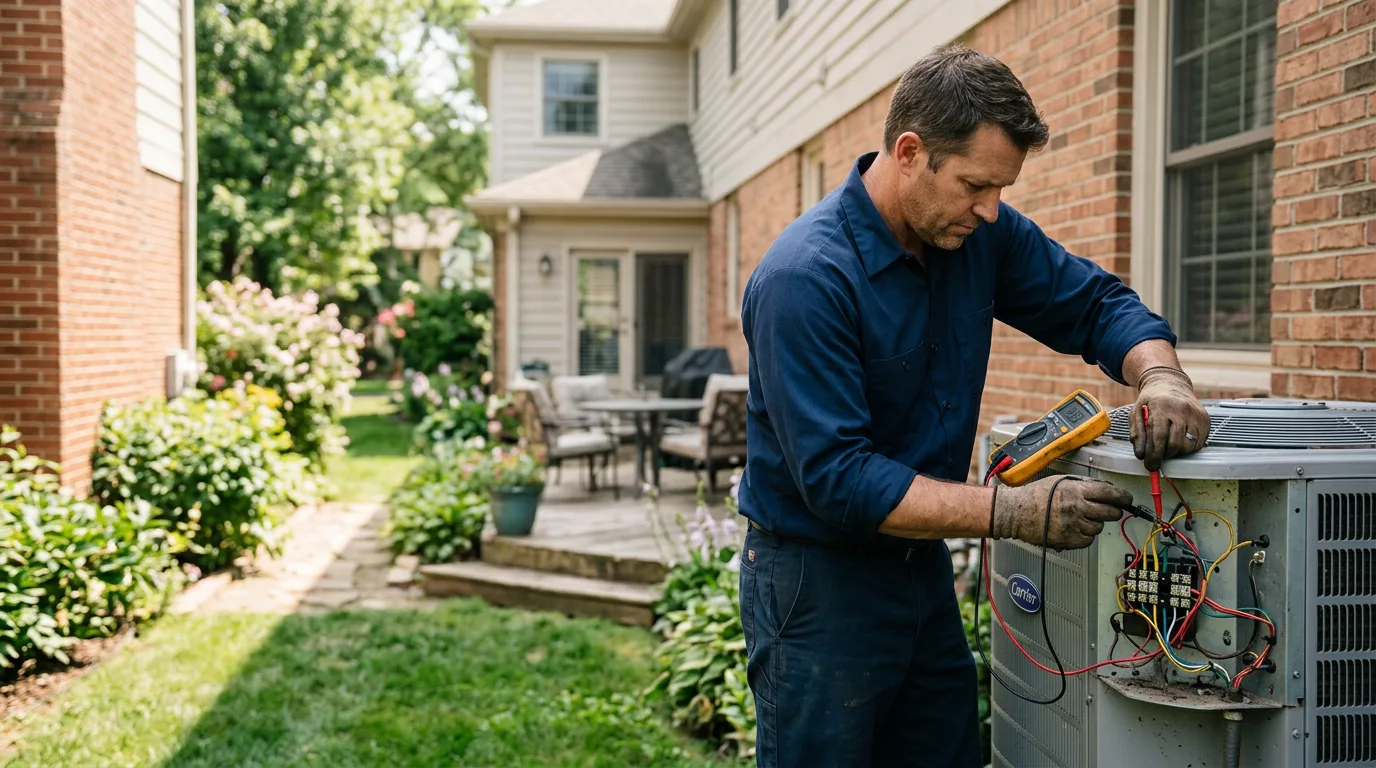 HVAC technician working near Teterboro, NJ